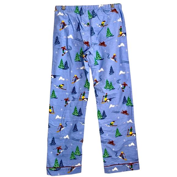 P.J. Salvage Powder Blue Flannel PJ Bottoms-Size Small Women-Skier Design-NWT - Picture 4 of 9